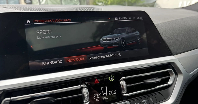 BMW Seria 3 cena 119000 przebieg: 158145, rok produkcji 2020 z Myślibórz małe 326